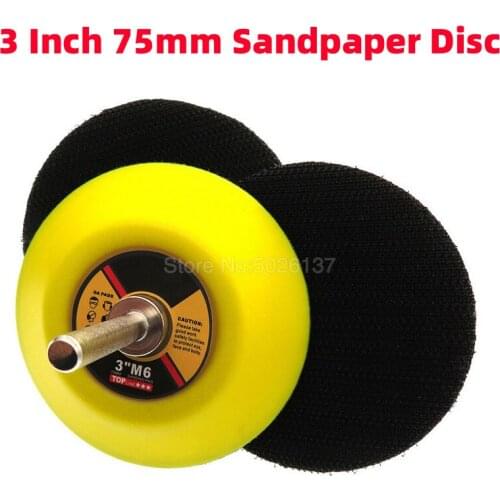 3 Inch 75MM M6 Thread Electric Integrated Connecting Rod Auto Car Polishing Polisher Adaptor Power Tool Sponge Hand Angle Drill