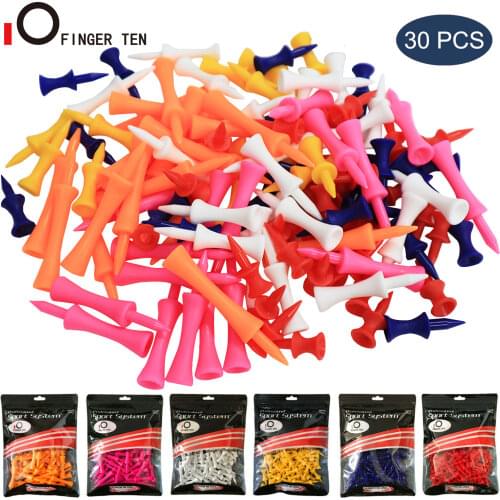 30 Pcs Set Golf Tees Driver Plastic Long Tee 32 39 45 51 58 70 mm Ball Holder Mixed Size Color Range Training Drop Shipping