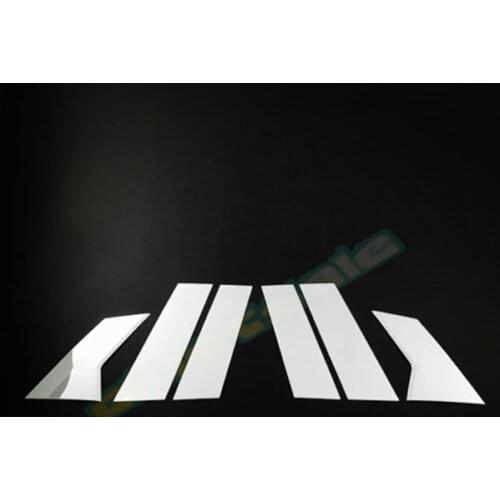 6pcs SUS304 Stainless Steel Window Pillar Trim High Grade Car Styling Cover For Mazda CX-3 2015-17