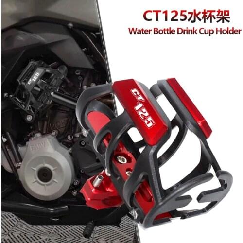 For HONDA CT125 CT 125 Motorcycle CNC Accessories Beverage Water Bottle Drink Cup Holder With Logo CT125