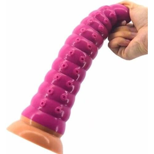 Anus Prostate Massage Masturbation Long Anal Plug Huge Butt Stopper Sex Toys Anal Dildo With Suction Cup Adult Gode Vibrant