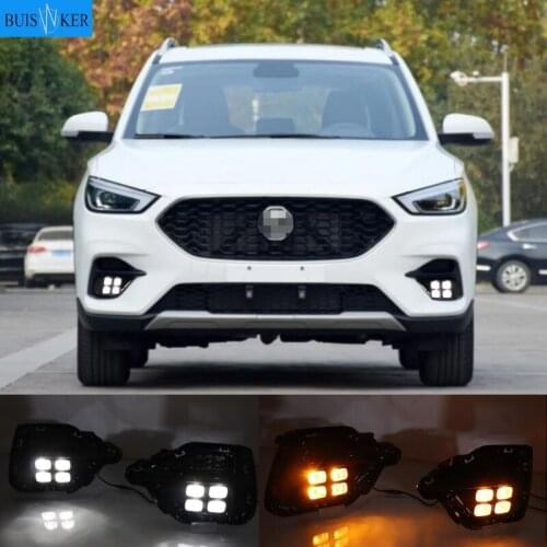 Car bumper headlight for MG ZS daytime light 2020~2022y DRL car accessories LED headlamp for mg zs fog light