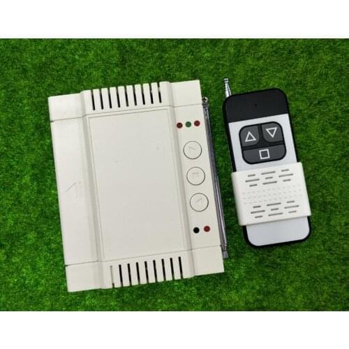 3000W AC220 V 380V 2 CH 40A relay RF Wireless Remote Control for garage door/motor/projection screen/blinds limit