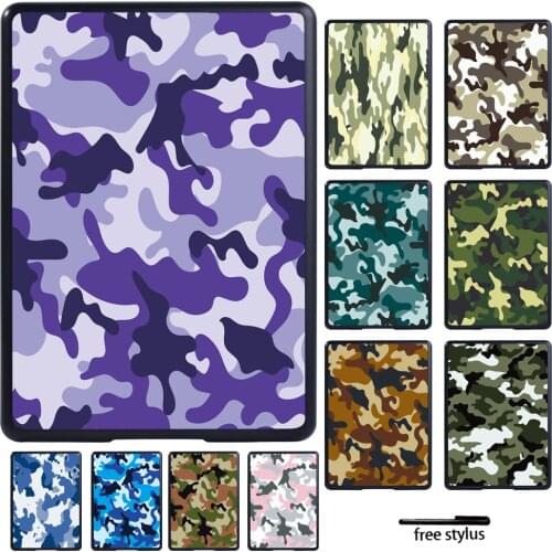 For Kindle Paperwhite 1 5th/2 6th/3 7th/4 10th/Kindle 10th Gen 2019/8th Gen 2016 Tablet Case Camouflage Printed Pattern