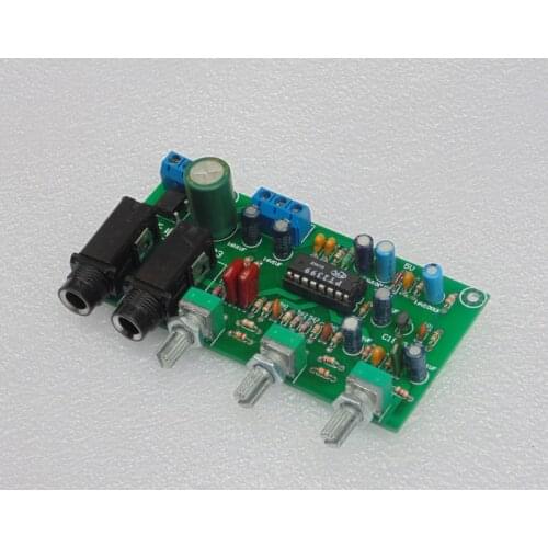 DC 9V-12V PT2399 Karaoke Microphone Preamp Amplifier Reverberation Reverb Board