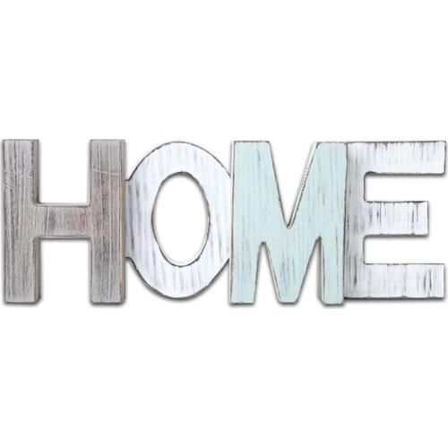 Wooden Craft Home Decoration Supplies Letter Creative Crafts Sign Standing Cut Out Multicolor Word Decoration Home Supplies