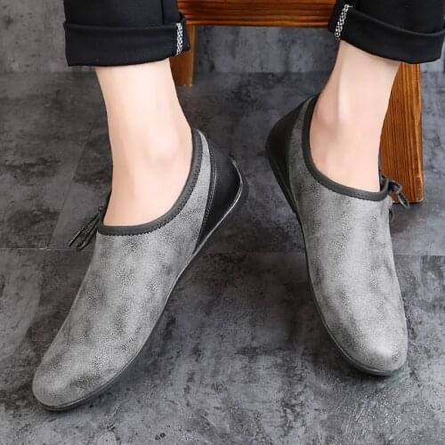 Loafer shoes men genuine leather slip-on moccasins handmade man casual shoes drive walk luxury leisure driving shoes