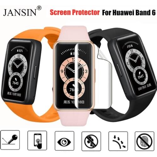 Soft Screen Protector Film For Huawei Band 6 Clear Protective Film For Huawei Honor Band 6 Full Curved Watch Portective Films