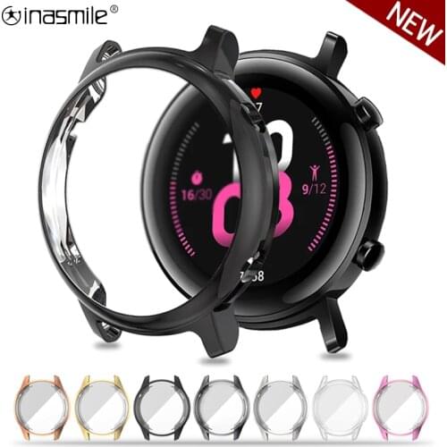 Soft TPU Bumper case For Huawei watch GT 2e 42mm 46mm GT2 Pro Screen Protector cover for Honor Magic 2 46mm watch Accessories