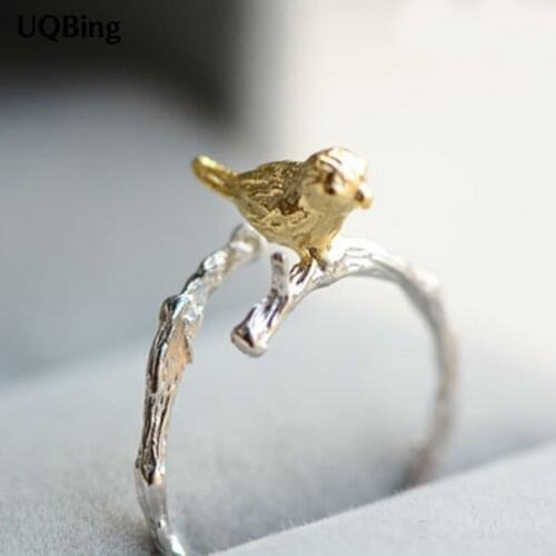 New Arrivals 925 Sterling Silver Rings Bird Ring For Girl Women Gift Jewelry