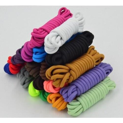 New Arrival High Quality 150cm Non-slip Solid Color Round Shoelaces Shoe laces Shoestrings Mountaineering Climbing Shoelace