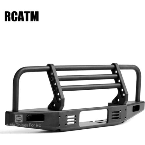 Wilderness Front Bumper Scx10 90046 90047 Metal Front Bumper For 1/10 RC Crawler car Traxxas TRX4