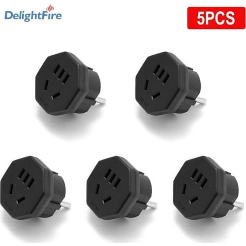 EU Plug Socket US To EU Adapter Converter Travel Adapter Socket AC Power Wall Charger 16A Black/White Electrical CN AU Adapter