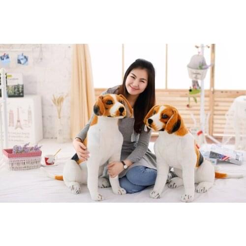 30/40/50cm plush cute Giant Beagle Dog lifelike stuffed soft Pillow sofa decoration good quality Early education gift for kid