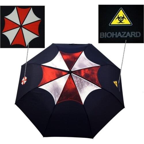 Biohazard Resident Umbrella Corporation Parapluie Rain Men 3 Folding Manual Paraguas Hombre Novelty Items