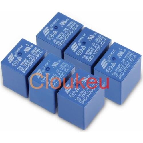 Relay SRU-05VDC 12VDC 24VDC-SL-A -C 15A 4pin 5pin T70