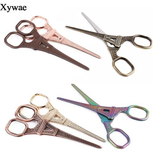 Retro Zakka Stainless Retro Vintage Scissors Embroidery Sewing Scissor Handicraft Needlework Thread Tailor Tools Supplies Shears