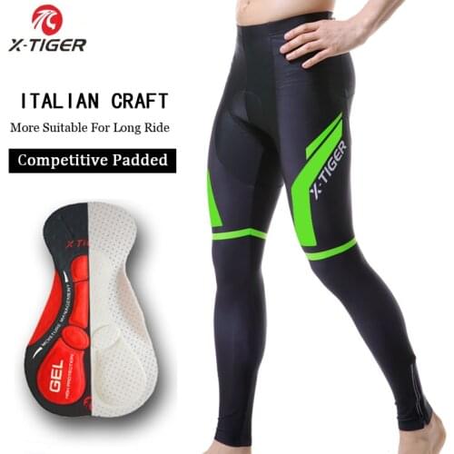 X-TIGER Pro Winter Thermal Cycling Trousers With 5D Gel Padded Mountain Bicycle Pants Racing Bike Tights Cycling Pants For Man