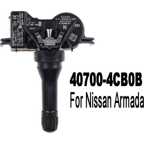 TPMS Sensor Tire Pressure Monitor 433MHZ 40700-4CB0B FOR 2016 2017 2018 Nissan Armada
