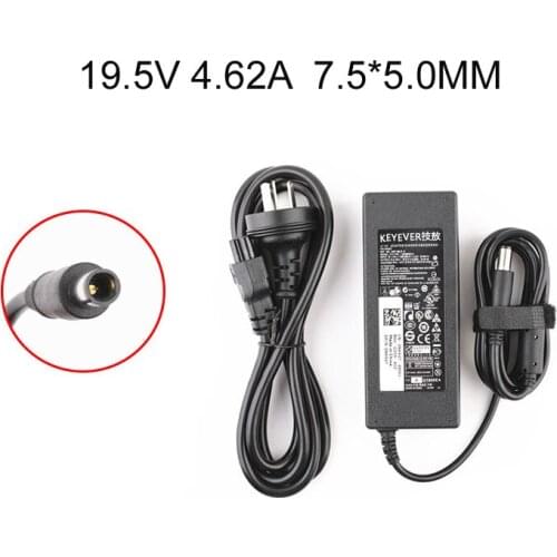Universal Laptop Charger Adapter 19.5V 4.62A 7.5*4.0MM For Dell N5010 N4050 D800