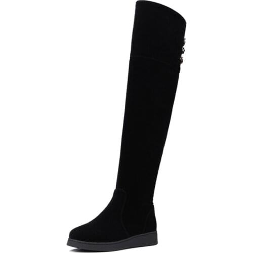 Big Size 9 10 11 12 thigh high boots knee high boots over the knee boots women ladies boots shoes woman winter boots women