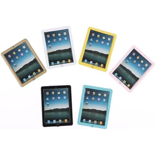 1/12 Dollhouse Miniature Accessories Mini Computer Model Simulation Tablet PC Toys Doll House Decoration Furniture Toys