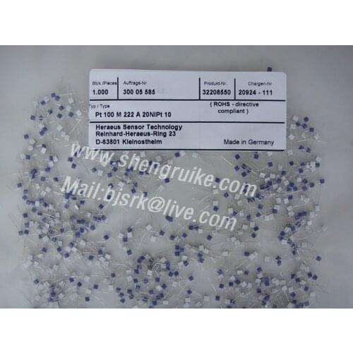 1000PCS Per Lot Hereaus Class A Pt100 Thin Film Elememnt Hereause brand 0.15 Accuracy Germany Origin