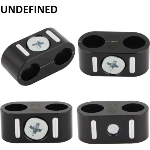 4pc Motorcycle Brake Cable Clamps Throttle Cable Clips For Harley Sportster XL 1200 883 Custom Dyna FXD Fat Street Boy 1984-up