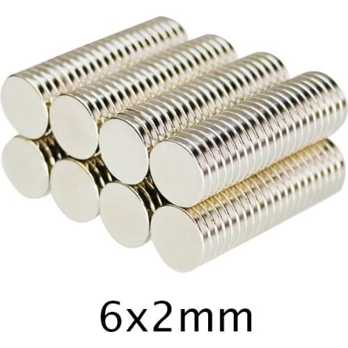 50/100/150pcs 6x2 mm Mini Small circular Magnets 6mmx2mm Fridge N35 Neodymium Magnet Dia 6x2mm Permanent NdFeB Magnets 6*2mm