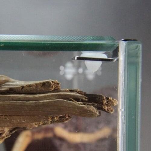 50LB 4Pcs Stainless Steel Aquarium Fish Tank Fixed Cover Clip Filter Holder 8/10/12mm