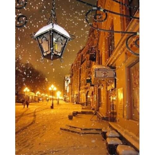 5d Diamond Painting Street Lig Full Square/Round Drill Pictures of Rhinestone Diamond Embroidery Sale Mosaic Pictures By Numbers