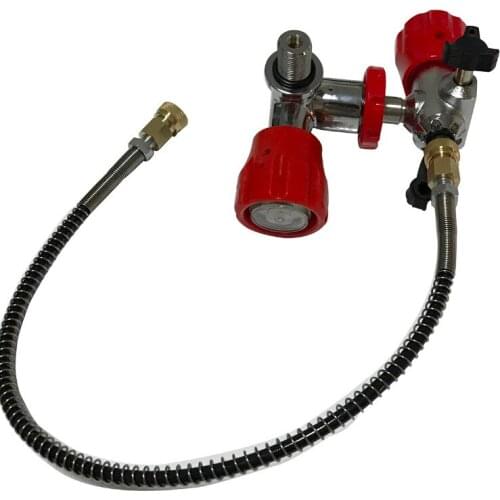 AC101 High Pressure Big Gas Cylinder To Small Gas Cylinder Include Hose With Air Compressor For Pcp Air Rifle Acecare