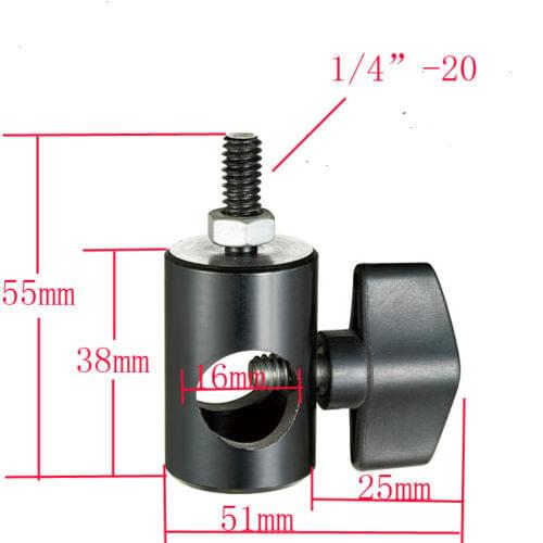 Rapid Adapter Convert 5/8 Inch Stud To 17MM Long 1/4 Inch Thread, Multi Functional Mount Bracket Adapter, Photo Studio