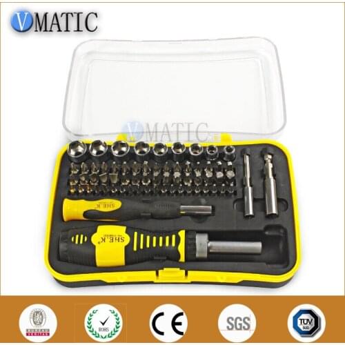 Free Shipping 65 In 1 Screwdriver Set Crv Material Socket With Magnetic Screwdriver Ratchet Screwdriver Combination Repair Tools