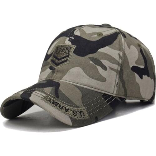 Mens US Army Baseball Cap Men Camo Hat Women Camouflage Leisure Cap Snapback Tactical Cap Trucker Hats