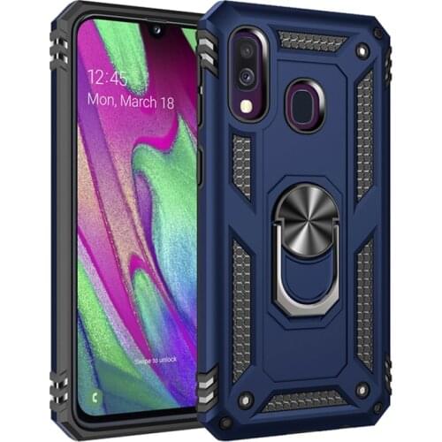 Armor With Ring Phone Case For Samsung Galaxy A10 A10E A20E A30 A20 A40 A50 A50S A30S A70 A10S A20S A40S Shockproof Back Cover