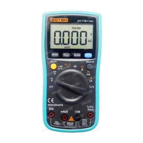 VC17B+NCV digital multimeter 6000 counts automatic range AC/DC voltmeter flashing backlit large screen