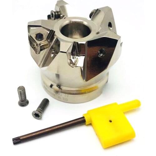 90 degree MFWN90063R MFWN90050R double-sided hexagonal plane heavy-cutting milling cutter with WNMU080608 milling insert