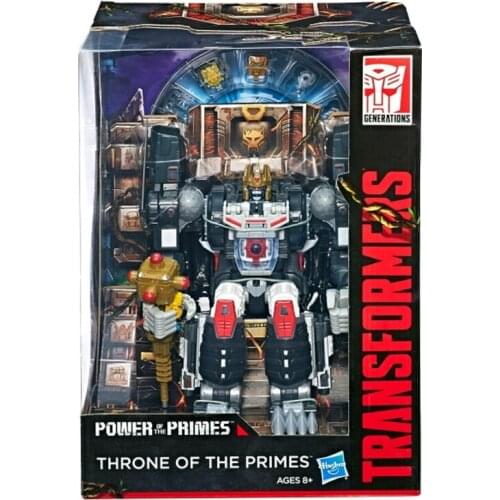 25cm Hasbro Transformers Toys Power of The Primes PP43 Limited Four Variants Gorilla Throne Optimus Prime Multiple Action Figure