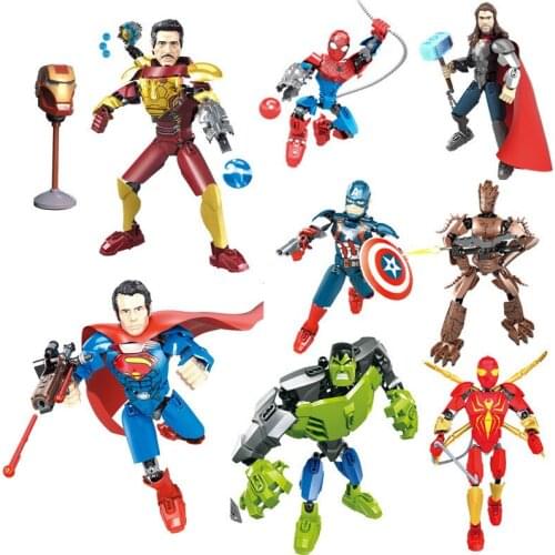 Super Armor Heros Building Blocks Infinity Machine Star Wars Robot Action Figure Toy For Children Christmas Gift