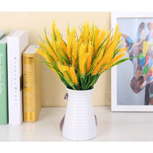 Artificial plants Simulation green grass Fake plant decorate flowers For wedding home garden Plastic plant Artificial grass