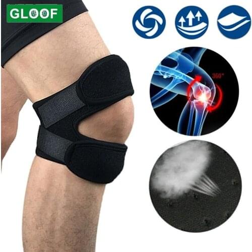 GLOOF Compression Elbow Brace Adjustable Double Patella Knee Strap For Cycling, Tennis,Running, Basketball, Golf