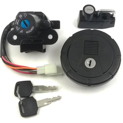 For Kawasaki KLX KL 250 KMX125 KMX250 KLR250 KLR650 KLX250 KLX250SF KLX650 KL250 KL650 Fuel Gas Oil Tank Lock Cap Cover w/ Keys