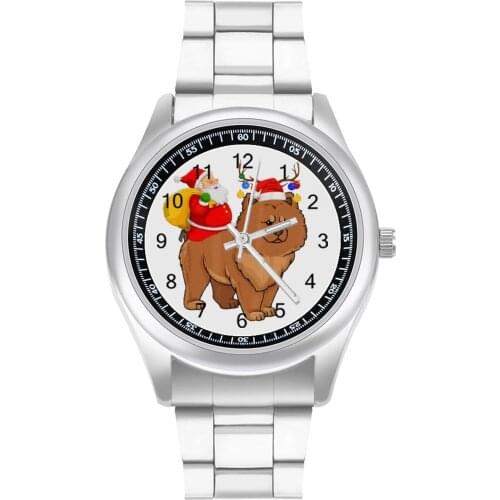 Chow Chow Quartz Watch Home Round Wrist Watch Stainless Photo Cheap Teens Wristwatch