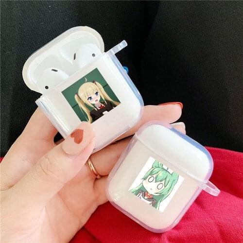 Anime Azur Lane Prinz Eugen Cute Girls Earphone Case for Airpods 1 2 Soft Clear TPU CASE