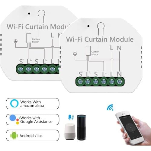 Tuya Smart Life Curtain Switch Module Remote Control Blinds Roller Shutter RF+WIFI App Timer Google Home Aelxa Echo Smart Home