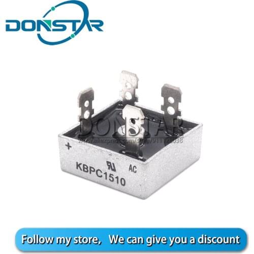 2PCS KBPC1510 KBPC 1510 15A 1000V Bridge Rectifier Diode New And Original