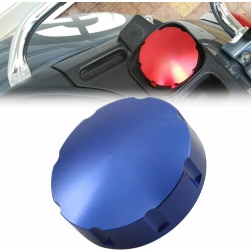 Motorcycle Scooter Gas Fuel Tank Filler Oil Cap Blue Cover For Piaggio Vespa GTS GTV LX Primavera Sprint 125 150 250 300 300ie
