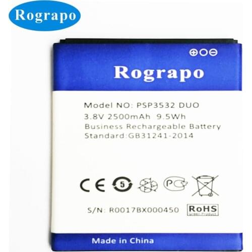 New 2500mAh PSP3532 Replacement Battery Bateria Batterij For Prestigio Muze F3 PSP 3532 DUO PSP3532DUO Mobile Phone