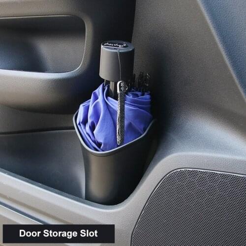 QHCP Folding Multifunctional Storage Bucket Umbrella Bucket Car Seat Back Umbrella Storage Bucket Car Accessories